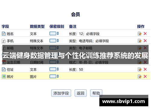 云端健身数据管理与个性化训练推荐系统的发展
